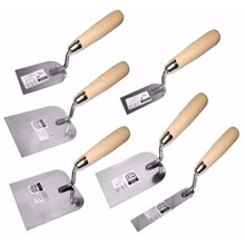 Toolty Stainless Steel Stucco Trowel, Wall Putty Trowel, Plastering Trowel, Finishing Trowel - 30, 50, 60, 80, 100, 120, 30x160mm - for Brickwork and
