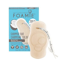 FOAMIE Shampoo Bar, Coconut for Normal Hair, Plastic-Free, pH-Balanced, Soap-Free, No Sulphates or Parabens. Made in the UK.