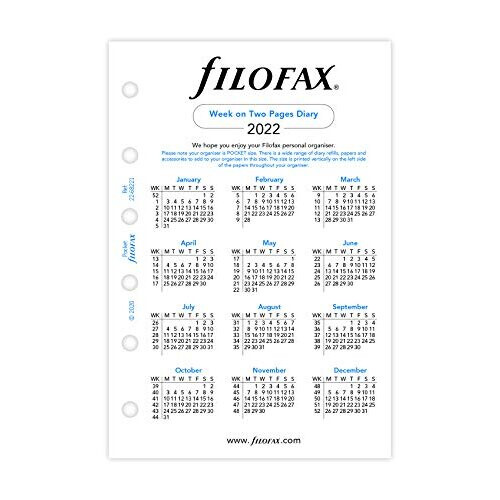 FILOFAX Pocket Week ON 2 Seiten Englisch 2