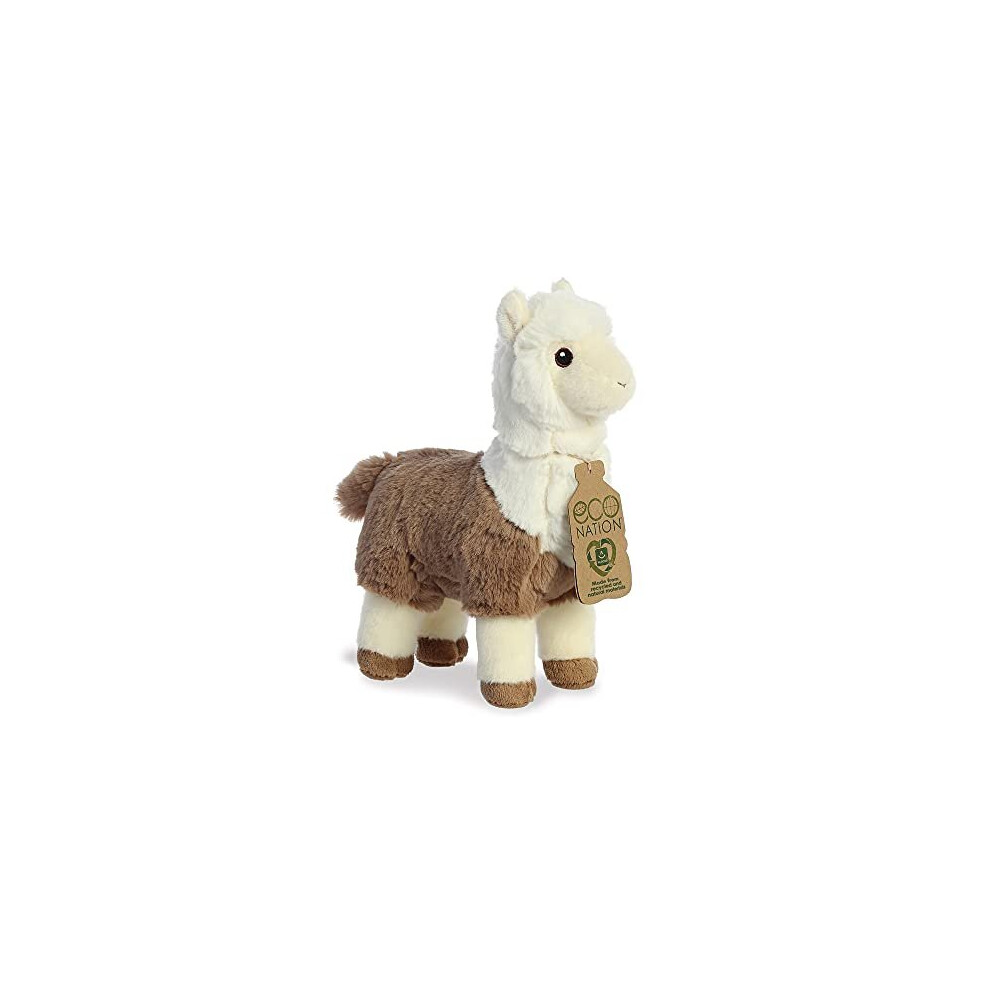 AURORA, 35039, Eco Nation Alpaca Two-Tone, 11In, Soft Toy, Brown & White