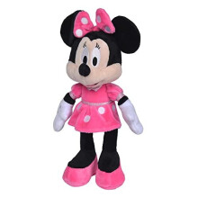 Disney Minnie Mouse 25cm Plush Toy – Authentic Licensed Minnie with Pink Polka Dot Dress and Bow
