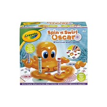 CRAYOLA Spin 'n' Swirl Oscar the Octopus | Place Multiple Pens in Oscars Arms and Watch Him Draw Spiral Art All by Himself!
