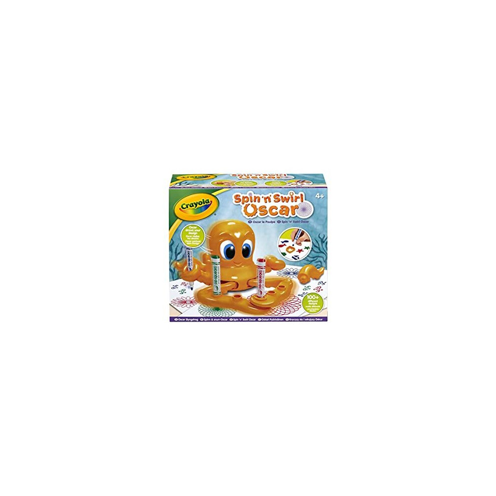 Crayola Spin 'N' Swirl Oscar The Octopus | Place Multiple Pens In Oscars Arms And Watch Him Draw Spiral Art All By Himself!