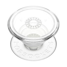 PopGrip Clear PopSockets - Wit - Voor Smartphones en tablets - 3" en 10" diagonaal scherm