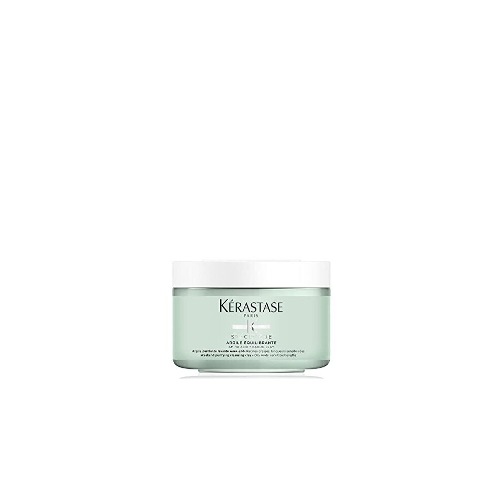 Kérastase Specifique, Weekend Purifying Cleansing Clay Shampoo, For Oily Roots & Sensitised Lengths, With Amino Acid & Kaolin Clay, Argile