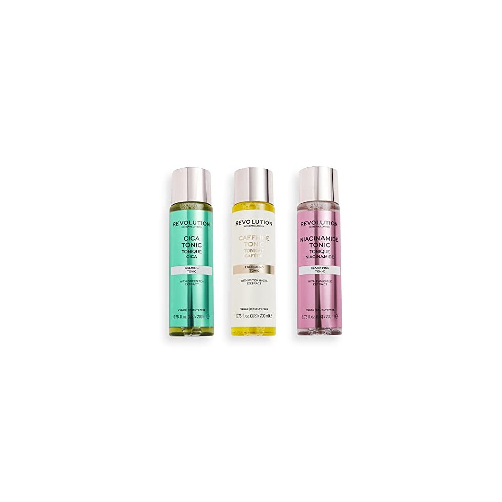 Revolution Skincare London, Totally Tonics Collection, 3x200ml