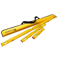 STABILA 19716 PRO Set 80 ASM, 4-Piece Magnetic Spirit Level Set, Reinforced Aluminium Profile, Extra Strong Rare Earth Magnetic System, Integrated