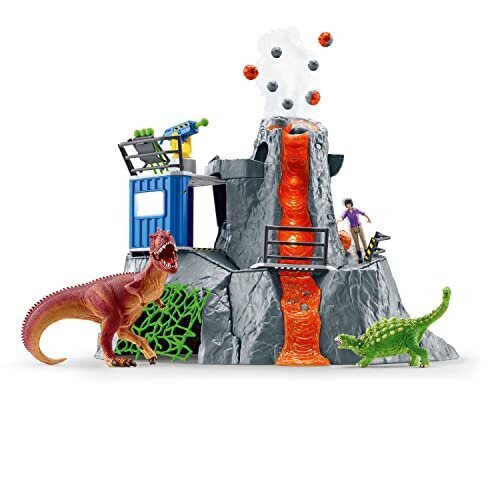 Schleich SCHLEICH 42564n Dinosaurs Volcano Expedition Base Camp