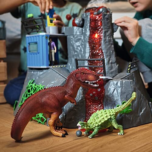 Schleich SCHLEICH 42564n Dinosaurs Volcano Expedition Base Camp 1