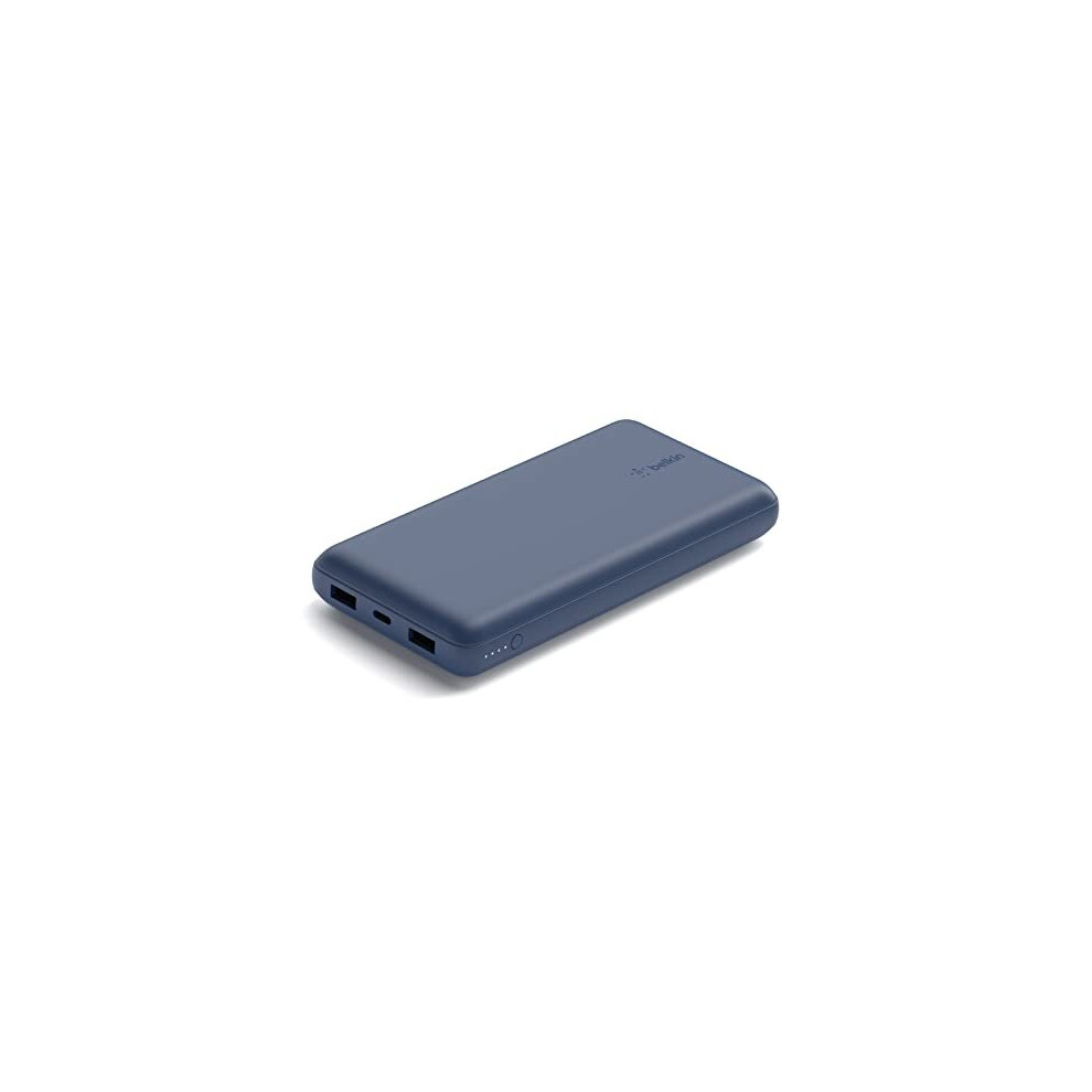 Belkin USB C Portable Charger 20000 mAh, 20K Power Bank with USB Type C Input Output Port and 2 USB A Ports with Included USB C to A Cable for iPhone,