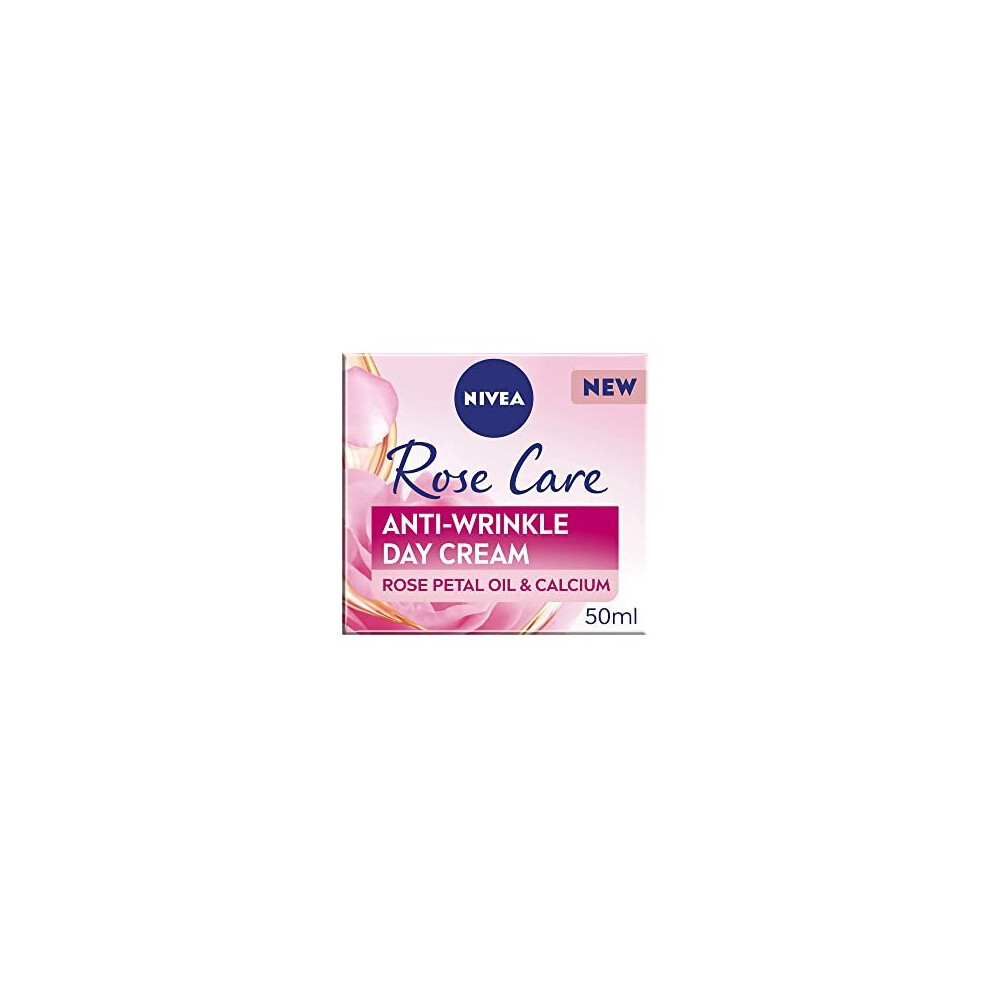 NIVEA Rose Care Anti-Wrinkle Day Cream (50ml), Anti-Wrinkle Face Cream with Nourishing and Anti-Oxidant Properties, Made with Rose Petal Oil and