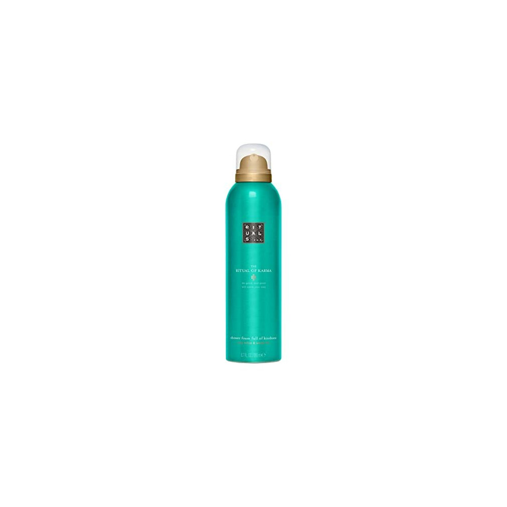 Rituals White Foaming Shower Gel From The Ritual Of Karma, 200 Ml - With Summery Holy Lotus & Tea - Hydrating, Cooling Properties