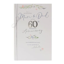 UK Greetings 60th Wedding Day Anniversary Card for Mum & Dad - Mum & Dad 60th Anniversary Card - Diamond Wedding Anniversary Card for Mum & Dad - 60th