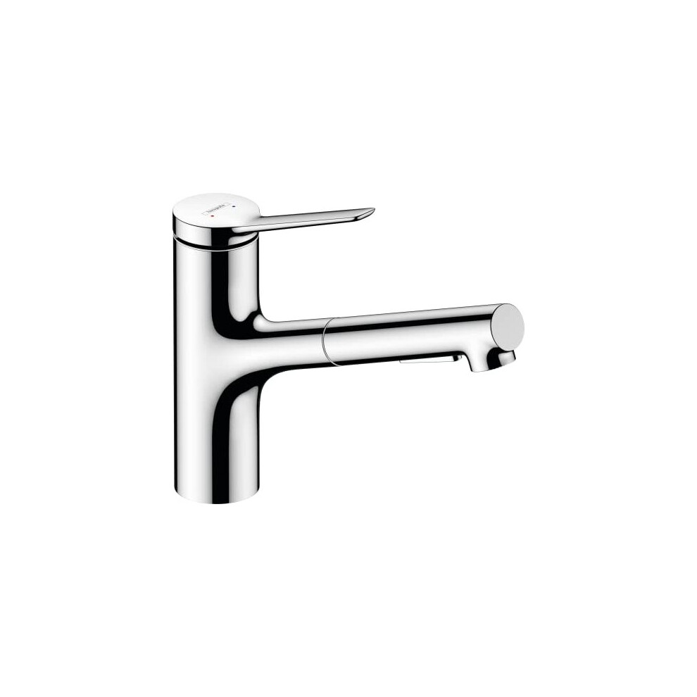 Hansgrohe Zesis M33 Kitchen Tap 150, Pull-Out Spray, 2 Sprays, Chrome, 74800000