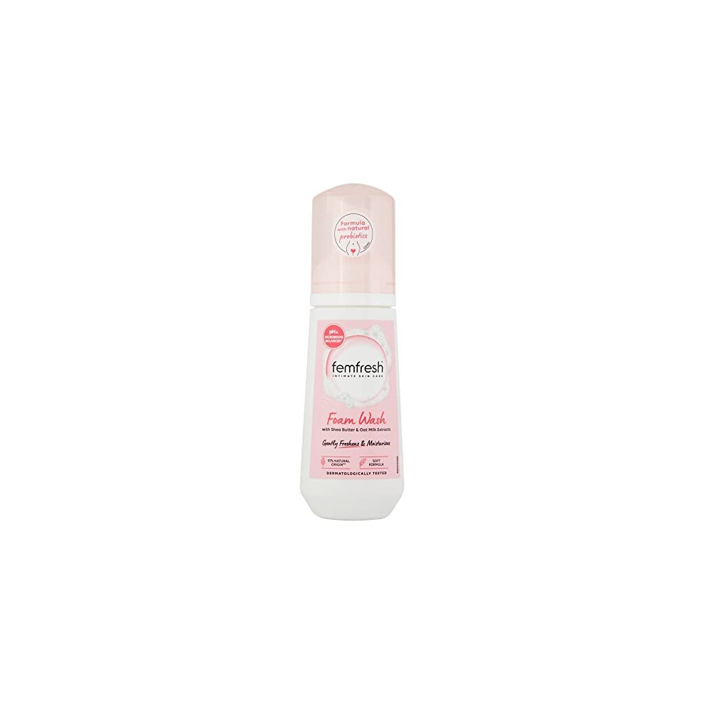 Femfresh Nourish Moisturisation & Comfort Daily Intimate Foam Wash – Gentle Feminine Hygiene Shower Foam with Shea Butter & Oat Milk Extracts – pH