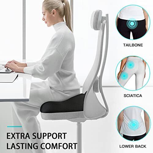 Sciatica Pain Lower Back Pain From Sitting In Office Chair Booster