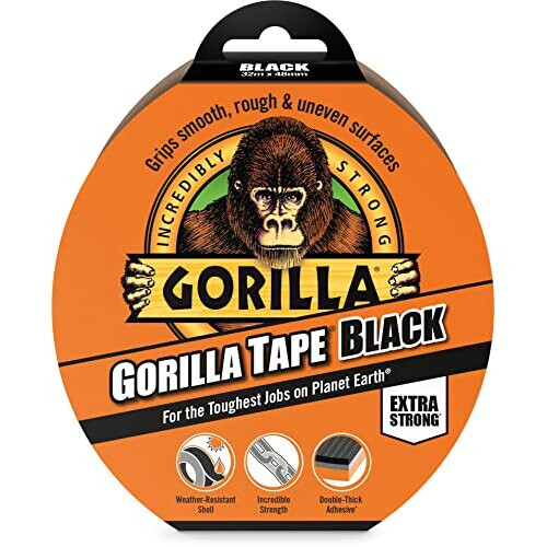 Gorilla Gorilla Tape Black 32m (2 Pack) 1
