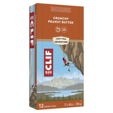 CLIF Bar Energy Bars / Nutritional Protein Bar, Source of Plant Based Protein, Crunchy Peanut Butter, 12 x 68g