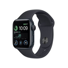 Apple Watch SE (2nd generation) (GPS, 40mm) Smart watch - Midnight Aluminium Case with Midnight Sport Band - Regular. Fitness & Sleep Tracker, Crash - Refurbished