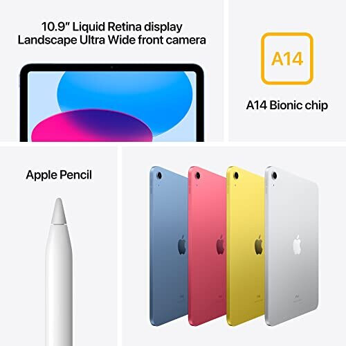 Apple 2022 Apple iPad 10,9 ιντσών (Wi-Fi, 256GB) - Μπλε (10η γενιά) 2