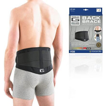 Neo G Back Support with Power Straps – Back Brace for Lower Back Pain Relief, Muscle Spasm, Sprains, Tired Muscles, Arthritis, Recovery - Adjustable