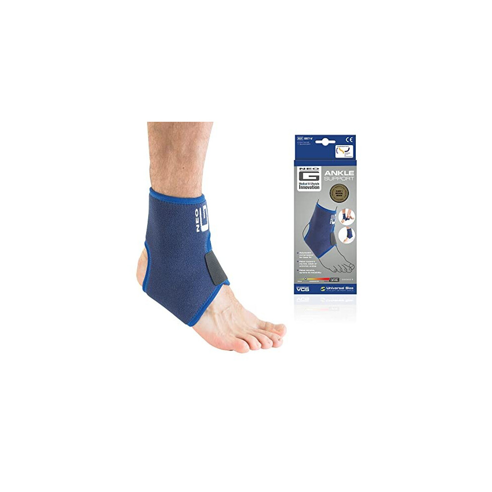 Neo-G Neo G Ankle Support For Sprained Ankle, Weak Ankles, Ligament Damage, Arthritis - Ankle Brace Strap Support Â Adjustable Compression Neoprene Ankle
