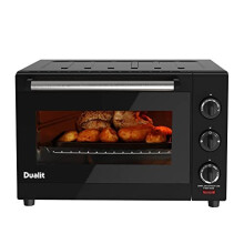 Dualit Electric Mini Oven - Large 22L Capacity - Double Glazed Window - Defrost, Grill, Roast & Bake Functions - 1600W - Easy Clean, Non-Stick