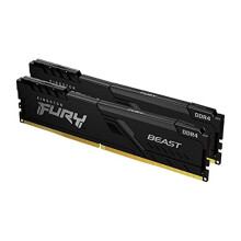Kingston FURY Beast 64 GB (2 x 32 GB) 3200 MHz DDR4 CL16 Desktop Memory Kit of 2 KF432C16BBK2/64