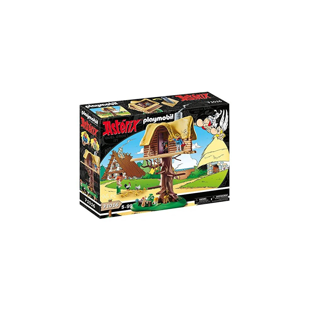 Playmobil Asterix 71016 Cacofonix with Treehouse, Toy for Children Ages 5+, Multicoloured, One Size