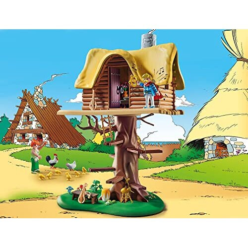 PLAYMOBIL Playmobil 71016 Asterix: Cacofonix με Σετ Κατασκευής Δεντρόσπιτου 1