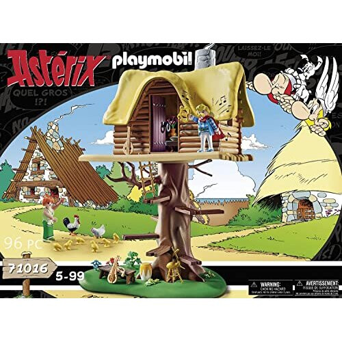 PLAYMOBIL Playmobil 71016 Asterix: Cacofonix με Σετ Κατασκευής Δεντρόσπιτου 2