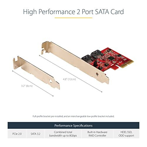 StarTech.com Startech 2P6GR-PCIE-SATA-CARD RAID-controller kaart 2