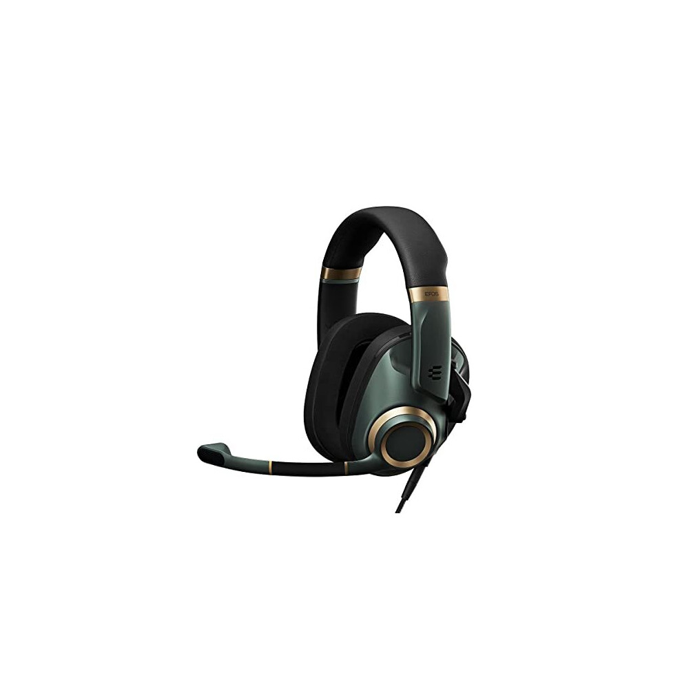 EPOS H6PRO Closed Headset Wired Head-band Gaming Black Gold Green