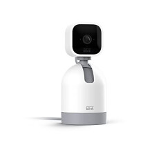 Blink Mini Pan-Tilt Camera | Rotating indoor plug-in smart security camera, two-way audio, HD video, motion detection, Works with Alexa, (White)