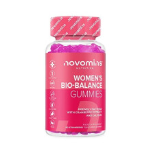 Novomins Women's Bio-Balance Probiotic Gummies for Intimate Flora & Gut Health - Multi-Strain, Vegan, Gluten-Free, Strawberry Flavor