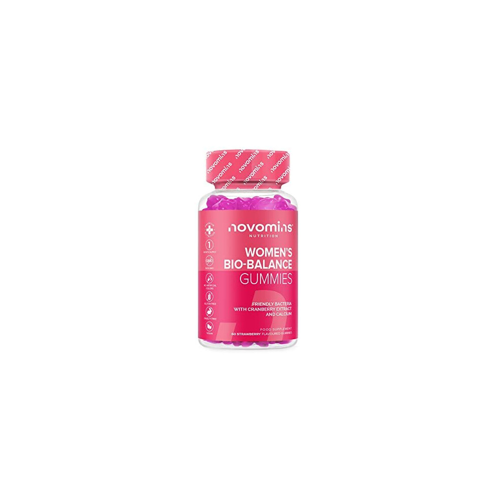 Women's Bio-Balance Gummies 60 Count 4 Billion CFU Probiotic Cranberry Calcium - Image 4