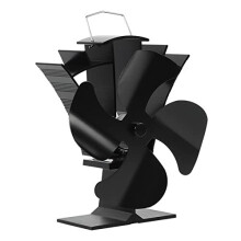 Tomersun Log Burner Fan Small 4 Blades Wood Burning Stove Fan Heat Powered Fireplace Fan Eco Fans Friendly Circulation for Wood/Log Burner/Fireplace