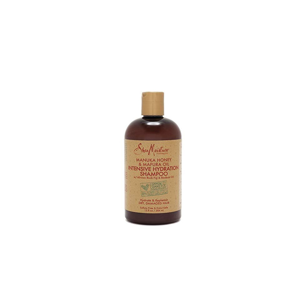 Shea Moisture Manuka Honey & Mafura Oil Intensive Hydration Shampoo with African Rock Fig & Baobab Oil 13 oz