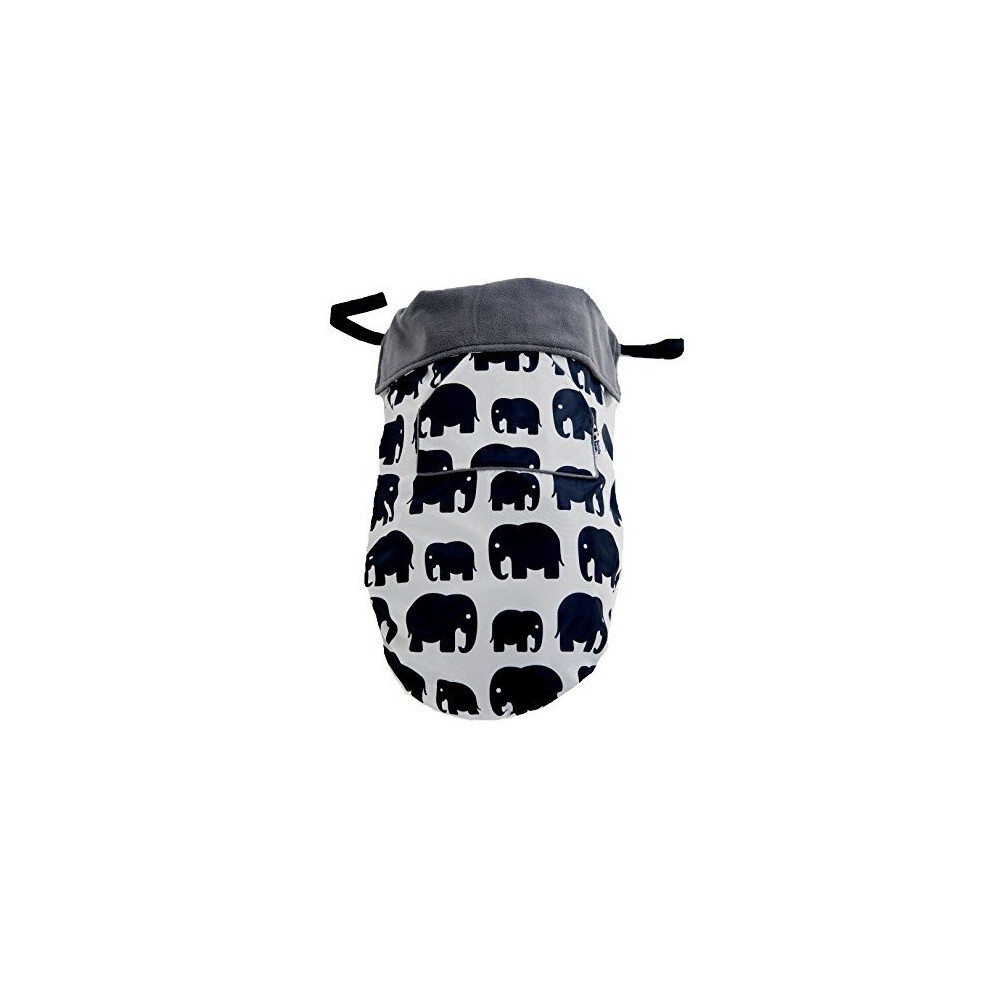 Go Multi-Use Footmuff - Use As Car Seat Cover Or Pushchair Cover - Opens As Playmat - Universal Fit & Extends To Fit Newborn - 4Yrs ( Grey Bundlebean
