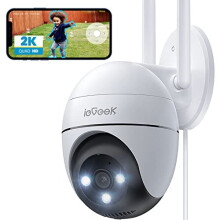 ieGeek 2K PTZ Security Camera Outdoor - CCTV Camera Systems Wireless Outdoor with 15M Color Night Vision,WiFi Home IP Camera with Human