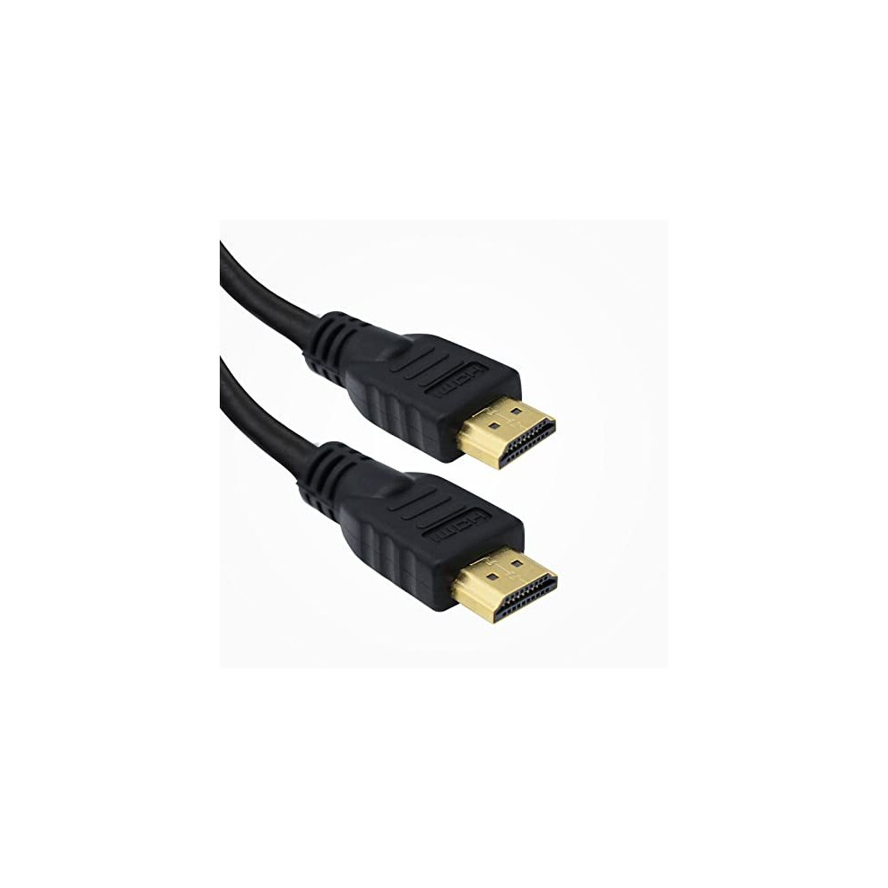 3 Metre Black Extra Long HDMI Cable With Gold Cable Plated Connectors for TV, Nintendo Switch, Playstation and XBox, By DragonTrading