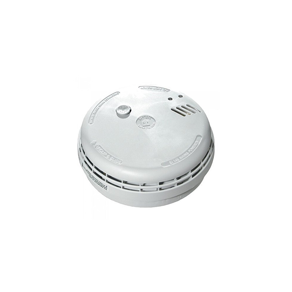 Aico EI146RC/2 x EI146 RC Mains Hard Wired Smoke Alarms with 9V Battery Back Up , White, Pack of 2