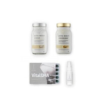 Zita West IVF Nutritional Support Pack for Women Going Through IVF Including Vital DHA,Vitamin D3 Spray, Vitafem, One Months Supply, Three Months
