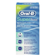 Oral-B Superfloss Dental floss 50 pieces, Pack of 12 (12x 50 pieces)