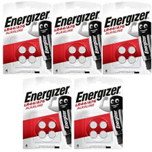 Energizer A76 LR44 AG13 Alkaline Button Cell Batteries - 20 Pack