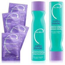 Malibu c Blondes Wellness Kit Shampoo and Conditioner - Plus Weekly Brightener by Malibu