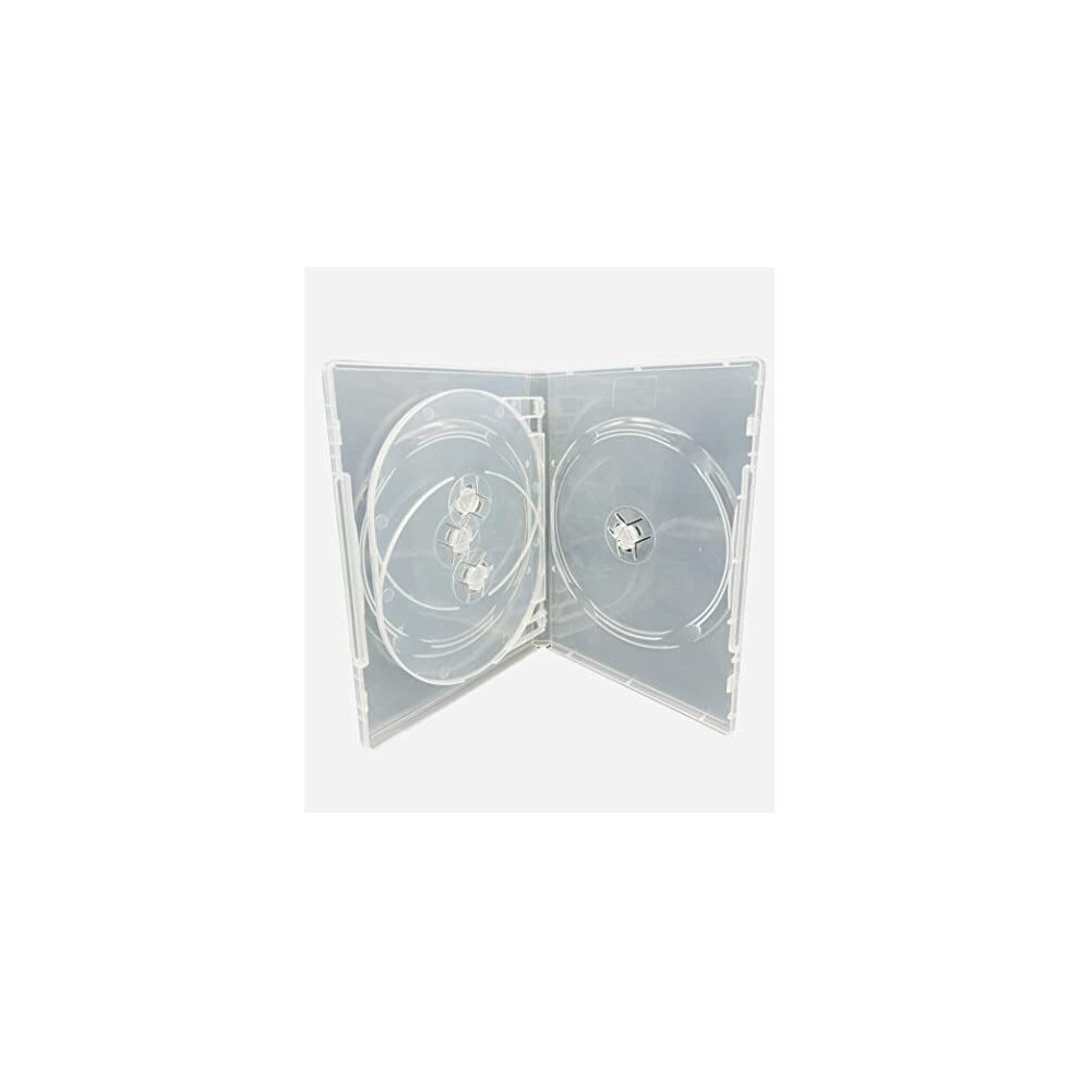 100 X Dragon Trading 4 Disc Clear Dvd/Cd/Blu Ray Case - 14Mm Spine 3420000946387