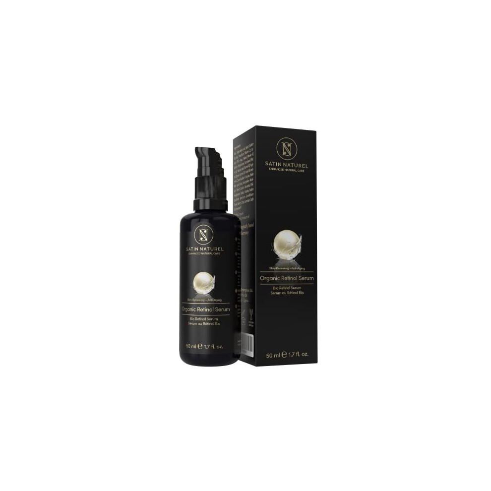 Satinnaturel High Strength Retinol Face Serum 50Ml - With Hyaluronic Acid, Vitamin C, E, B3, Aloe Vera - Hydrating Serum For Women - Anti Aging Anti Wrinkle Serum