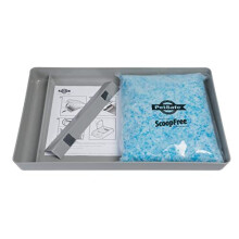 PetSafe ScoopFree Reusable Cat Litter Tray with 2 kg of Premium Blue Non Clumping Crystal Litter - Compatible with All ScoopFree Automatic Self