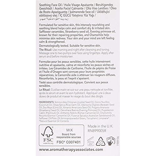 Aromatherapy Associates Inner Strength Soothing Face Oil 2